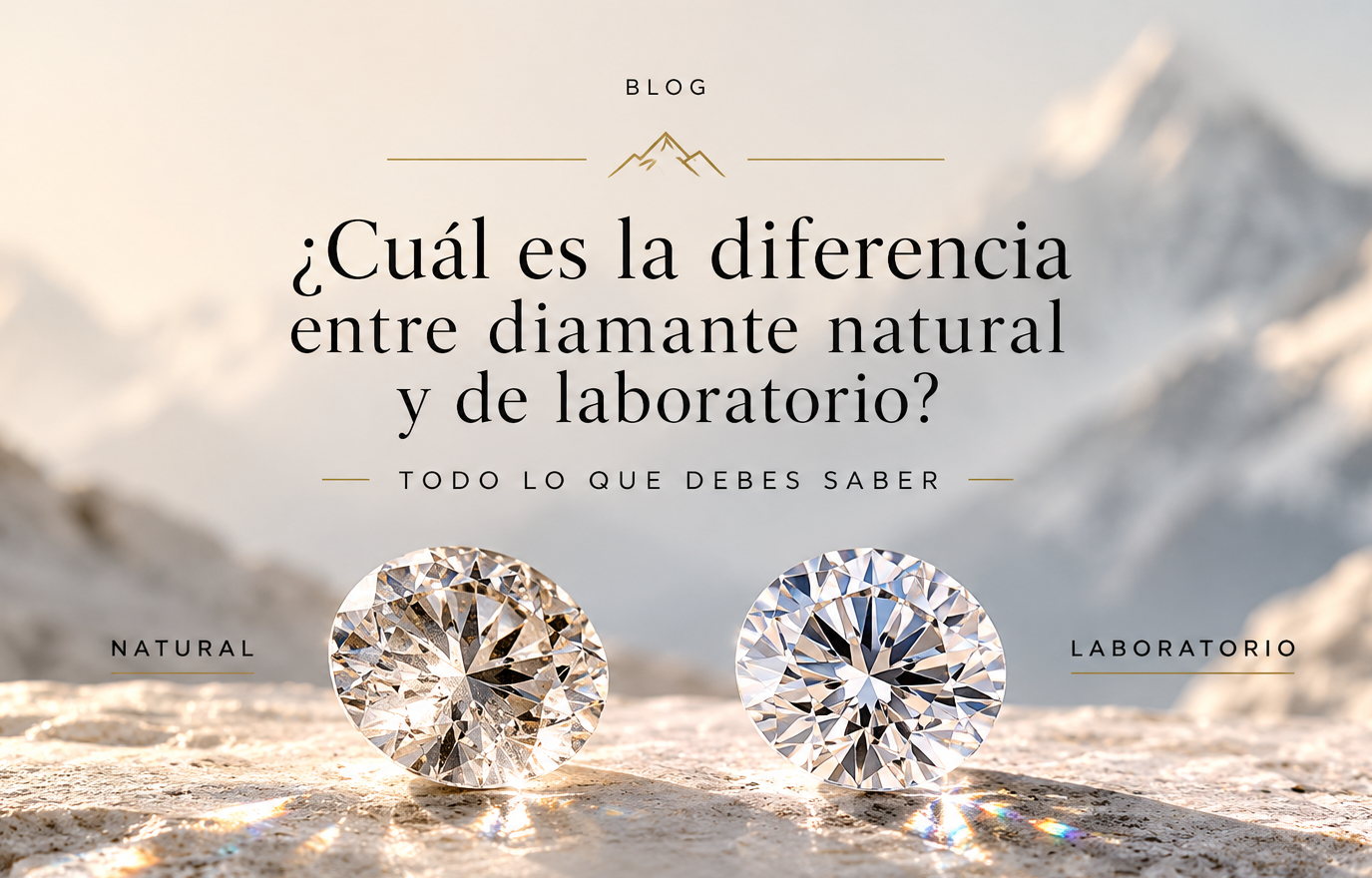 ¿Cuál es la diferencia entre Diamante natural y laboratorio?