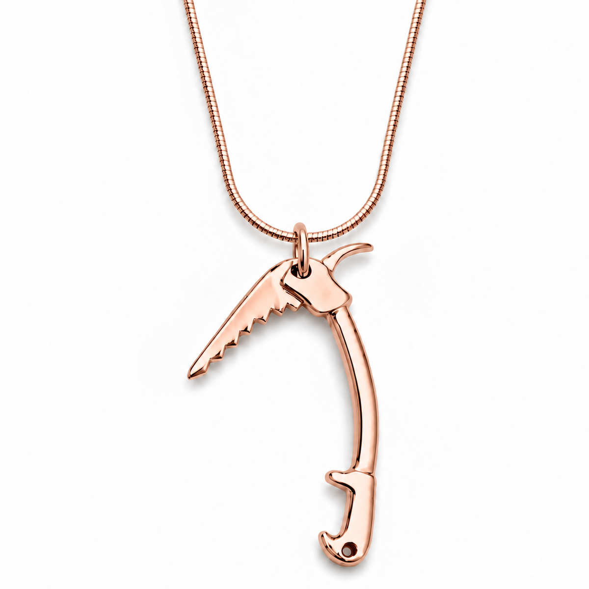 Dije Piolet Himalika - Oro Rosa 18k